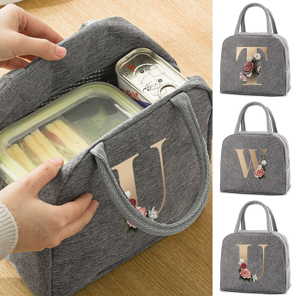 Bolso térmico para la comida con Inicial personalizado